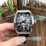 Copy Franck Muller Vanguard V45 Black With Dragon Dial Watch